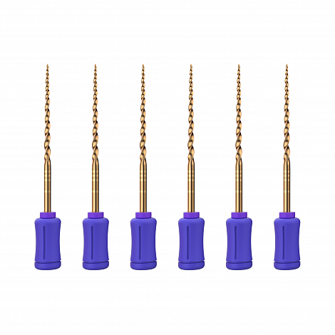 Ручной эндодонтический файл Romax SUP-TAPER files gold hand use (NiTi), S1, длина 31 мм, 6 шт.