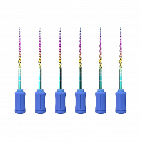Ручной эндодонтический файл Romax SUP-TAPER files aurora hand use (NiTi), F3, длина 31 мм, 6 шт.