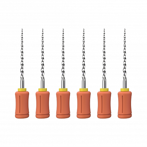 Ручной эндодонтический файл Romax SUP-TAPER files hand use (NiTi), SX, длина 19 мм, 6 шт.