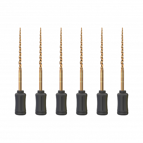 Ручной эндодонтический файл Romax SUP-TAPER files gold hand use (NiTi), F4, длина 25 мм, 6 шт.